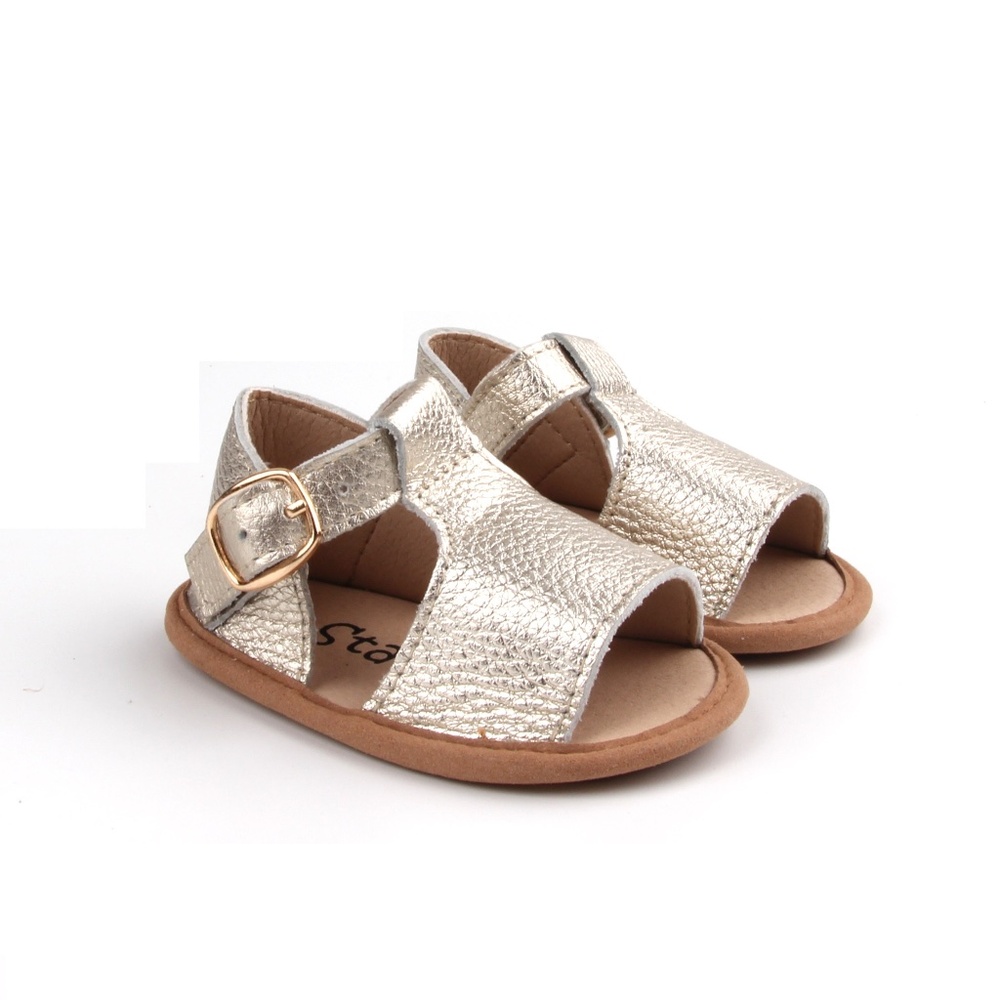 Gold Soft-Sole Sandals Toddlers Sandals Non-Slip Toddler Shoes Baby sandals